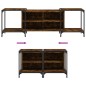 vidaXL TV-Schrank Räuchereiche 153x37x50 cm Holzwerkstoff vidaXL TV-Schrank Räuchereiche 153x37x50 cm Holzwerkstoff