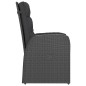 7-tlg. Garten-Essgruppe mit Auflagen Poly Rattan Schwarz 7-tlg. Garten-Essgruppe mit Auflagen Poly Rattan Schwarz