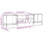 vidaXL TV-Schrank Grau Sonoma 203x37x50 cm Holzwerkstoff vidaXL TV-Schrank Grau Sonoma 203x37x50 cm Holzwerkstoff
