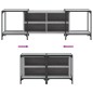 vidaXL TV-Schrank Grau Sonoma 153x37x50 cm Holzwerkstoff vidaXL TV-Schrank Grau Sonoma 153x37x50 cm Holzwerkstoff