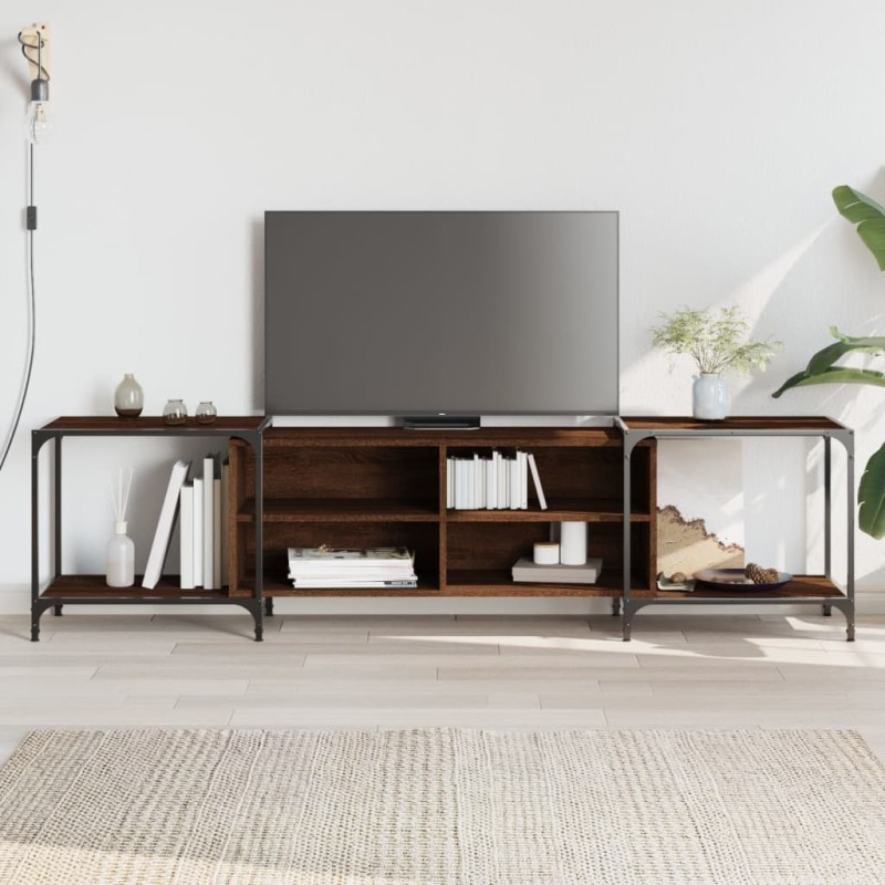 vidaXL TV-Schrank Braun Eichen-Optik 203x37x50 cm Holzwerkstoff vidaXL TV-Schrank Braun Eichen-Optik 203x37x50 cm Holzwerkstoff