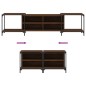 vidaXL TV-Schrank Braun Eichen-Optik 203x37x50 cm Holzwerkstoff vidaXL TV-Schrank Braun Eichen-Optik 203x37x50 cm Holzwerkstoff