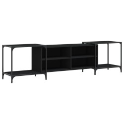 vidaXL TV-Schrank Schwarz 203x37x50 cm Holzwerkstoff