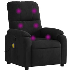 vidaXL Massagesessel Schwarz Mikrofasergewebe