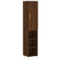Highboard Braun Eichen-Optik 34,5x34x180 cm Holzwerkstoff Highboard Braun Eichen-Optik 34,5x34x180 cm Holzwerkstoff