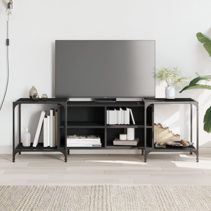 vidaXL TV-Schrank Schwarz 153x37x50 cm Holzwerkstoff vidaXL TV-Schrank Schwarz 153x37x50 cm Holzwerkstoff