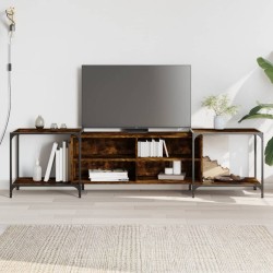 vidaXL TV-Schrank Räuchereiche 203x37x50 cm Holzwerkstoff