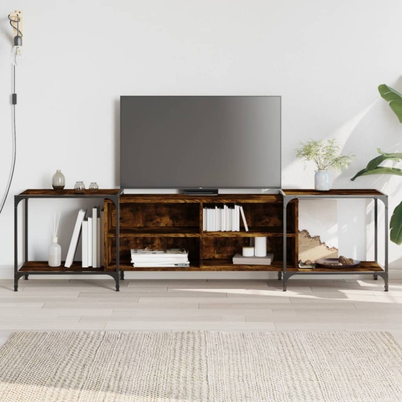 vidaXL TV-Schrank Räuchereiche 203x37x50 cm Holzwerkstoff vidaXL TV-Schrank Räuchereiche 203x37x50 cm Holzwerkstoff