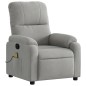 vidaXL Massagesessel Hellgrau Mikrofasergewebe vidaXL Massagesessel Hellgrau Mikrofasergewebe