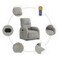 vidaXL Massagesessel Hellgrau Mikrofasergewebe vidaXL Massagesessel Hellgrau Mikrofasergewebe