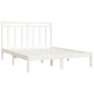vidaXL Massivholzbett Weiß 135x190 cm vidaXL Massivholzbett Weiß 135x190 cm
