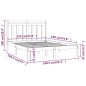 vidaXL Massivholzbett Weiß 135x190 cm vidaXL Massivholzbett Weiß 135x190 cm