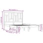 vidaXL Massivholzbett Kiefer 140x190 cm vidaXL Massivholzbett Kiefer 140x190 cm