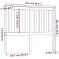 vidaXL Kopfteil Weiß 141x6x101 cm Massivholz Kiefer vidaXL Kopfteil Weiß 141x6x101 cm Massivholz Kiefer