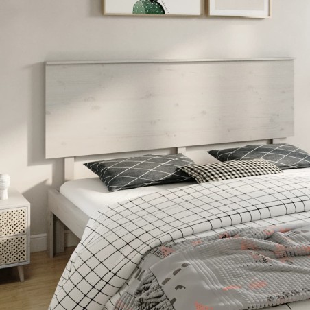 vidaXL Kopfteil Weiß 184x6x82,5 cm Massivholz Kiefer