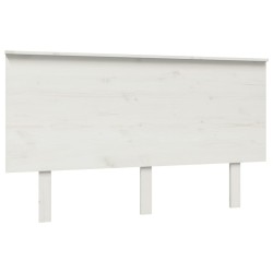 vidaXL Kopfteil Weiß 184x6x82,5 cm Massivholz Kiefer
