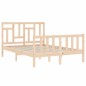 vidaXL Massivholzbett mit Kopfteil 140x200 cm vidaXL Massivholzbett mit Kopfteil 140x200 cm