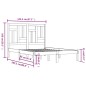 vidaXL Massivholzbett Kiefer 140x200 cm vidaXL Massivholzbett Kiefer 140x200 cm