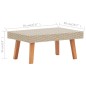 vidaXL 2-tlg. Garten-Lounge-Set mit Auflagen Poly Rattan Beige vidaXL 2-tlg. Garten-Lounge-Set mit Auflagen Poly Rattan Beige