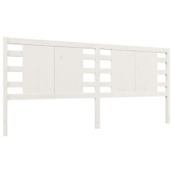 vidaXL Kopfteil Weiß 141x4x100 cm Massivholz Kiefer