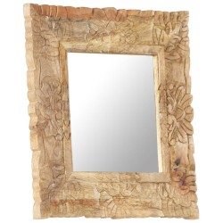 vidaXL Spiegel 50x50 cm Massivholz Mango 