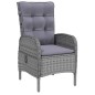 5-tlg. Garten-Essgruppe Poly Rattan Grau 5-tlg. Garten-Essgruppe Poly Rattan Grau