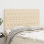 vidaXL Kopfteile 4 Stk. Creme 80x7x78/88 cm Stoff