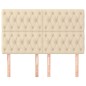 vidaXL Kopfteile 4 Stk. Creme 80x7x78/88 cm Stoff