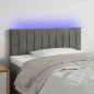 vidaXL LED Kopfteil Hellgrau 80x5x78/88 cm Samt vidaXL LED Kopfteil Hellgrau 80x5x78/88 cm Samt