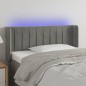 vidaXL LED Kopfteil Hellgrau 83x16x78/88 cm Samt vidaXL LED Kopfteil Hellgrau 83x16x78/88 cm Samt