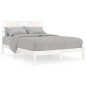 vidaXL Massivholzbett Weiß 135x190 cm vidaXL Massivholzbett Weiß 135x190 cm