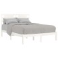 vidaXL Massivholzbett Weiß 135x190 cm vidaXL Massivholzbett Weiß 135x190 cm
