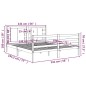 vidaXL Massivholzbett Weiß Kiefer 135x190 cm vidaXL Massivholzbett Weiß Kiefer 135x190 cm