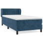 vidaXL Boxspringbett mit Matratze Dunkelblau 80x200 cm Samt vidaXL Boxspringbett mit Matratze Dunkelblau 80x200 cm Samt