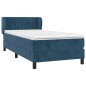 vidaXL Boxspringbett mit Matratze Dunkelblau 80x200 cm Samt vidaXL Boxspringbett mit Matratze Dunkelblau 80x200 cm Samt