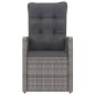 vidaXL 9-tlg. Garten-Essgruppe mit Kissen Poly Rattan Grau vidaXL 9-tlg. Garten-Essgruppe mit Kissen Poly Rattan Grau