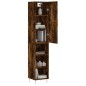 Highboard Räuchereiche 34,5x34x180 cm Holzwerkstoff Highboard Räuchereiche 34,5x34x180 cm Holzwerkstoff