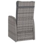 vidaXL 9-tlg. Garten-Essgruppe mit Kissen Poly Rattan Grau vidaXL 9-tlg. Garten-Essgruppe mit Kissen Poly Rattan Grau