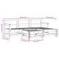 vidaXL 5-tlg. Garten-Lounge-Set Schwarz Massivholz Kiefer vidaXL 5-tlg. Garten-Lounge-Set Schwarz Massivholz Kiefer