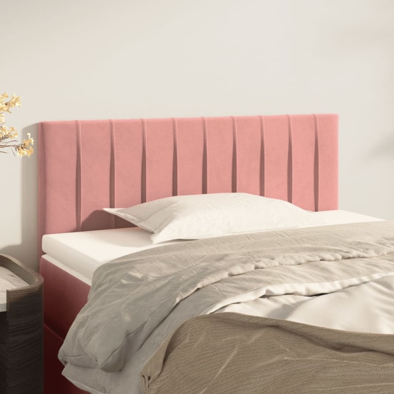 vidaXL Kopfteil Rosa 80x5x78/88 cm Samt vidaXL Kopfteil Rosa 80x5x78/88 cm Samt