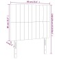 vidaXL LED Kopfteil Dunkelgrün 90x5x118/128 cm Samt