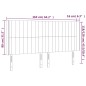 vidaXL LED Kopfteil Dunkelgrün 163x16x118/128 cm Samt vidaXL LED Kopfteil Dunkelgrün 163x16x118/128 cm Samt