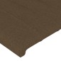 vidaXL Bettgestell mit Kopfteil Dunkelbraun 90x200 cm Stoff vidaXL Bettgestell mit Kopfteil Dunkelbraun 90x200 cm Stoff
