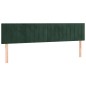vidaXL Boxspringbett mit Matratze & LED Dunkelgrün 180x200 cm Samt vidaXL Boxspringbett mit Matratze & LED Dunkelgrün 180x200 cm Samt
