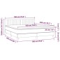 vidaXL Boxspringbett mit Matratze & LED Dunkelgrün 180x200 cm Samt vidaXL Boxspringbett mit Matratze & LED Dunkelgrün 180x200 cm Samt