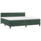 vidaXL Boxspringbett mit Matratze Dunkelgrün 200x200 cm Samt vidaXL Boxspringbett mit Matratze Dunkelgrün 200x200 cm Samt