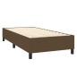 vidaXL Boxspringbett mit Matratze & LED Dunkelbraun 80x200 cm Stoff vidaXL Boxspringbett mit Matratze & LED Dunkelbraun 80x200 cm Stoff