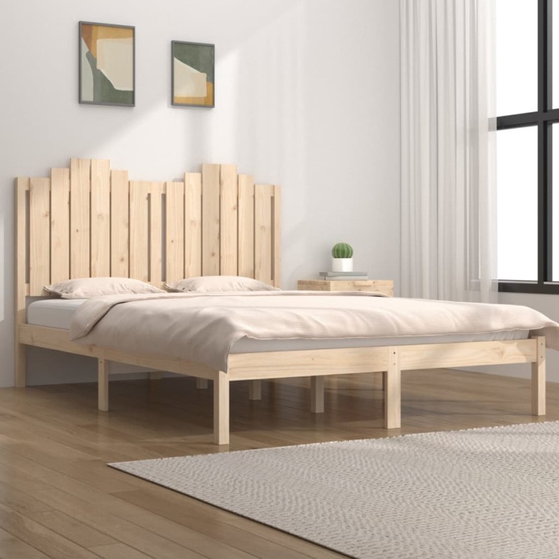 vidaXL Massivholzbett Kiefer 140x190 cm vidaXL Massivholzbett Kiefer 140x190 cm