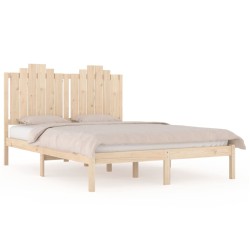 vidaXL Massivholzbett Kiefer 140x190 cm