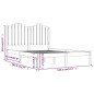 vidaXL Massivholzbett Kiefer 140x190 cm vidaXL Massivholzbett Kiefer 140x190 cm